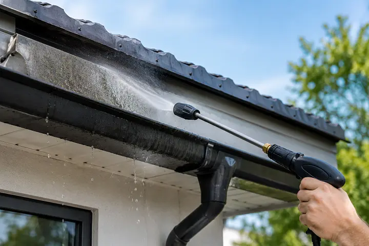 Clean commercial building exterior after professional washing service in Columbia SC